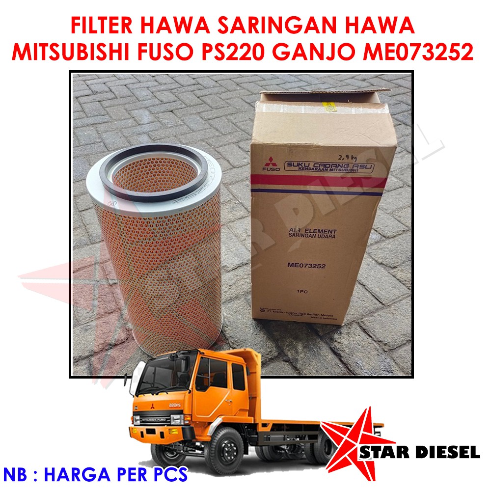 Jual FILTER HAWA SARINGAN HAWA MITSUBISHI FUSO PS220 GANJO ME073252 ...