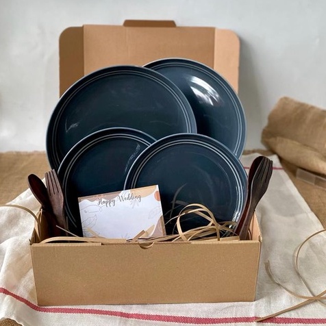 Jual Piring Makan Set Hampers Ramadan/Gift Box A High Quality | Shopee ...