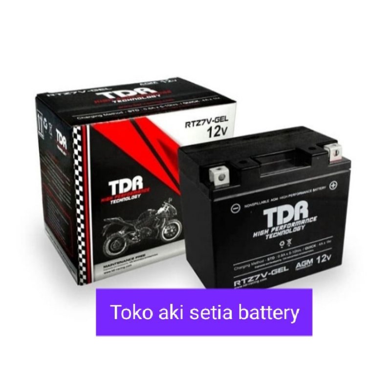 Jual aki motor RTZ7V TDR Racing | Shopee Indonesia