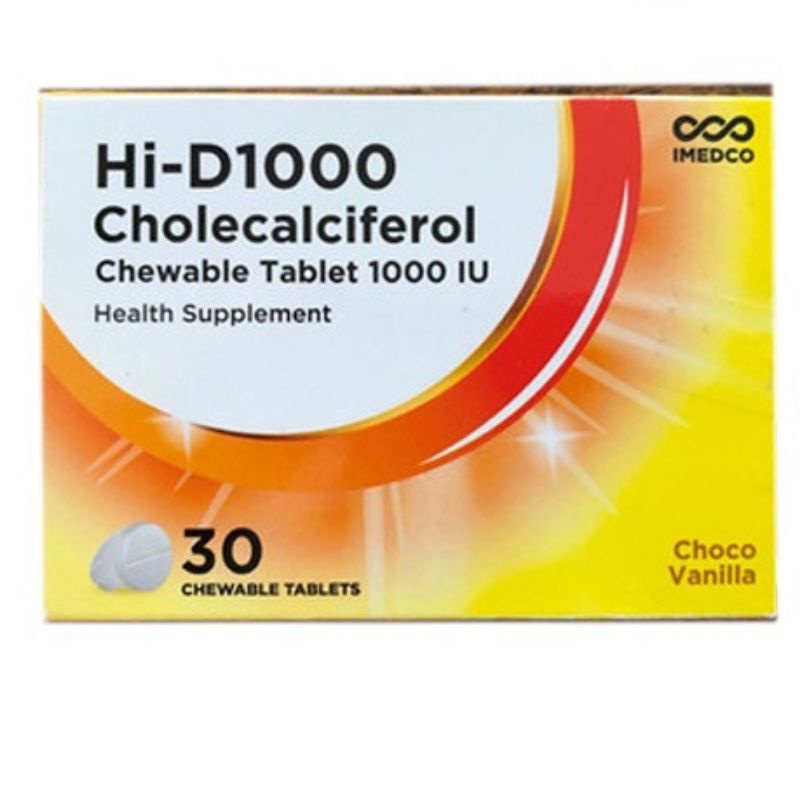 Jual Original HiD'1000 Chole 1 box isi 30 tablet/vitamin D/vitamin D3