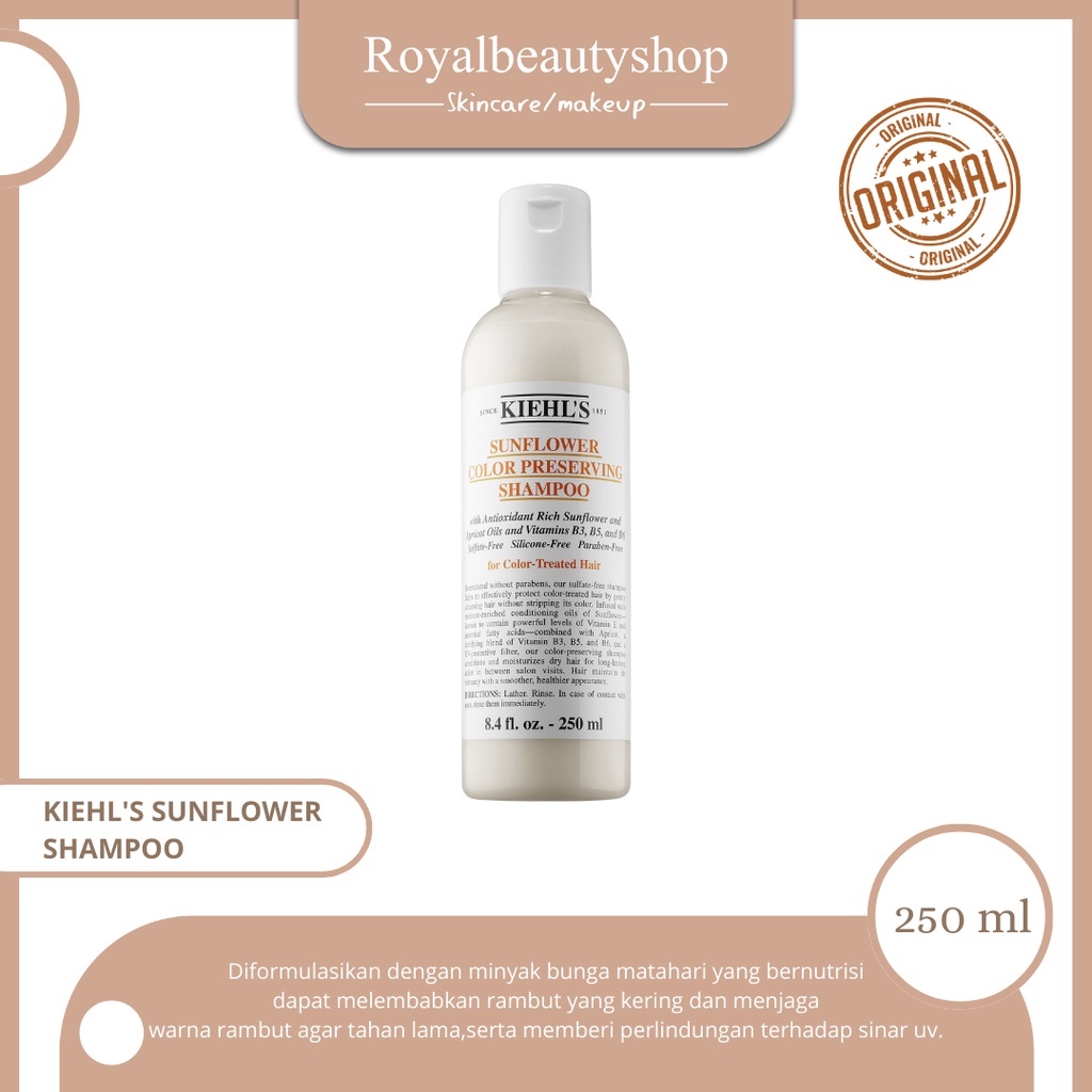 Jual KIEHL'S Sunflower Color Preserving Shampoo 250 ml Shopee Indonesia