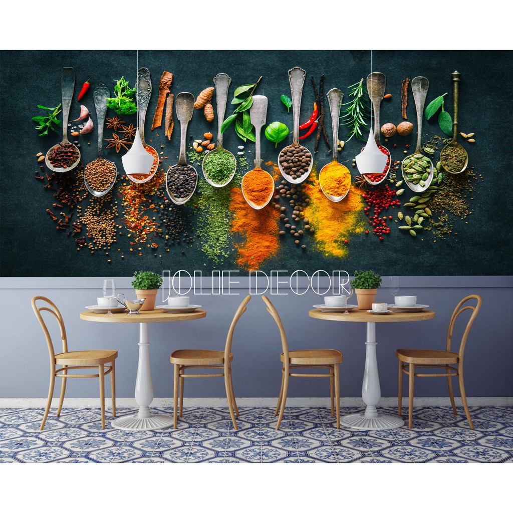 Jual Wallpaper Dinding Custom Wall Mural Tema Cafe Resto | Shopee Indonesia