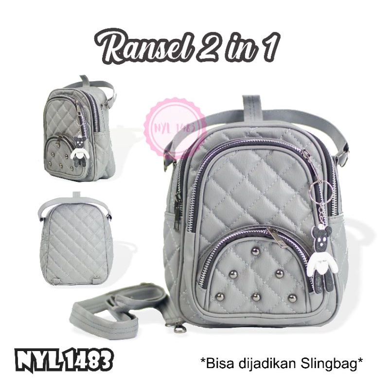 Jual RANSEL 2IN1 WANITA / BISA DIRANSEL DAN DISELEMPANG / RANSEL KOREA ...