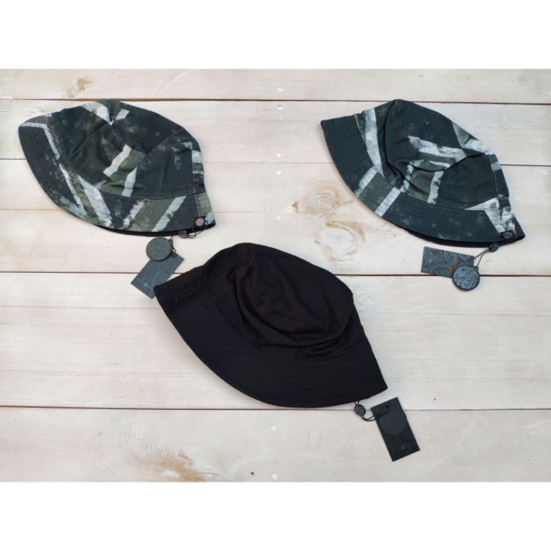 Jual Pretty Green Union Jack Bucket Hat Black Grey Original Shopee Indonesia