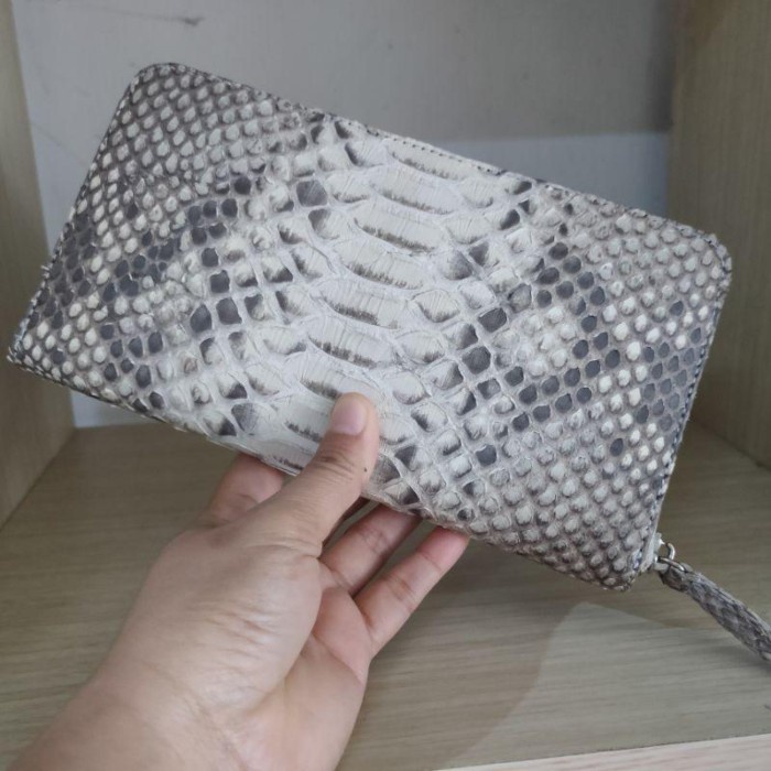 Jual Dompet Zipper Ocie Kulit Piton Asli Original Python Leather ...
