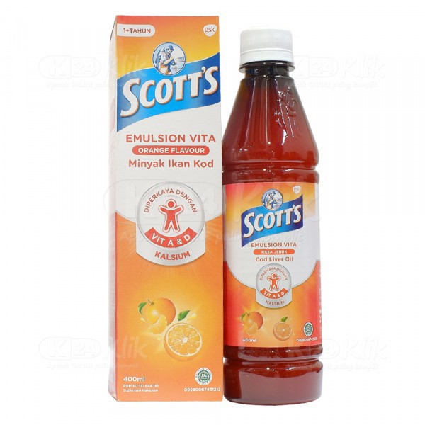 Jual Scotts emulsion vita orange 400 ml | Shopee Indonesia
