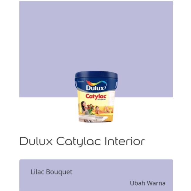 Jual Dulux Catylac Interior "Lilac Bouquet" 5Kg (Tingting Colours
