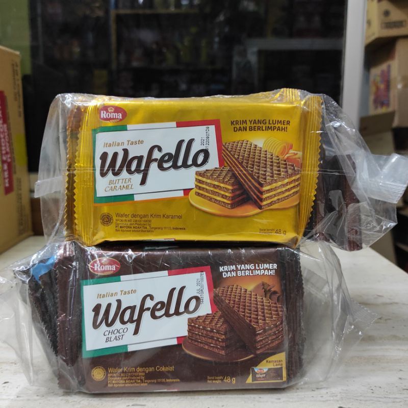 Jual Roma Wafello 38 gram 1 pack isi 10 pcs | Shopee Indonesia