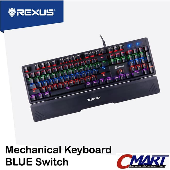 Jual Rexus RXMX31 Keyboard Gaming Mechanical MX3.1 BLUE Switch RXMX3.1 ...