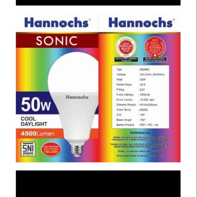 Jual Lampu LED Hannochs SONIC 50 Watt | Shopee Indonesia