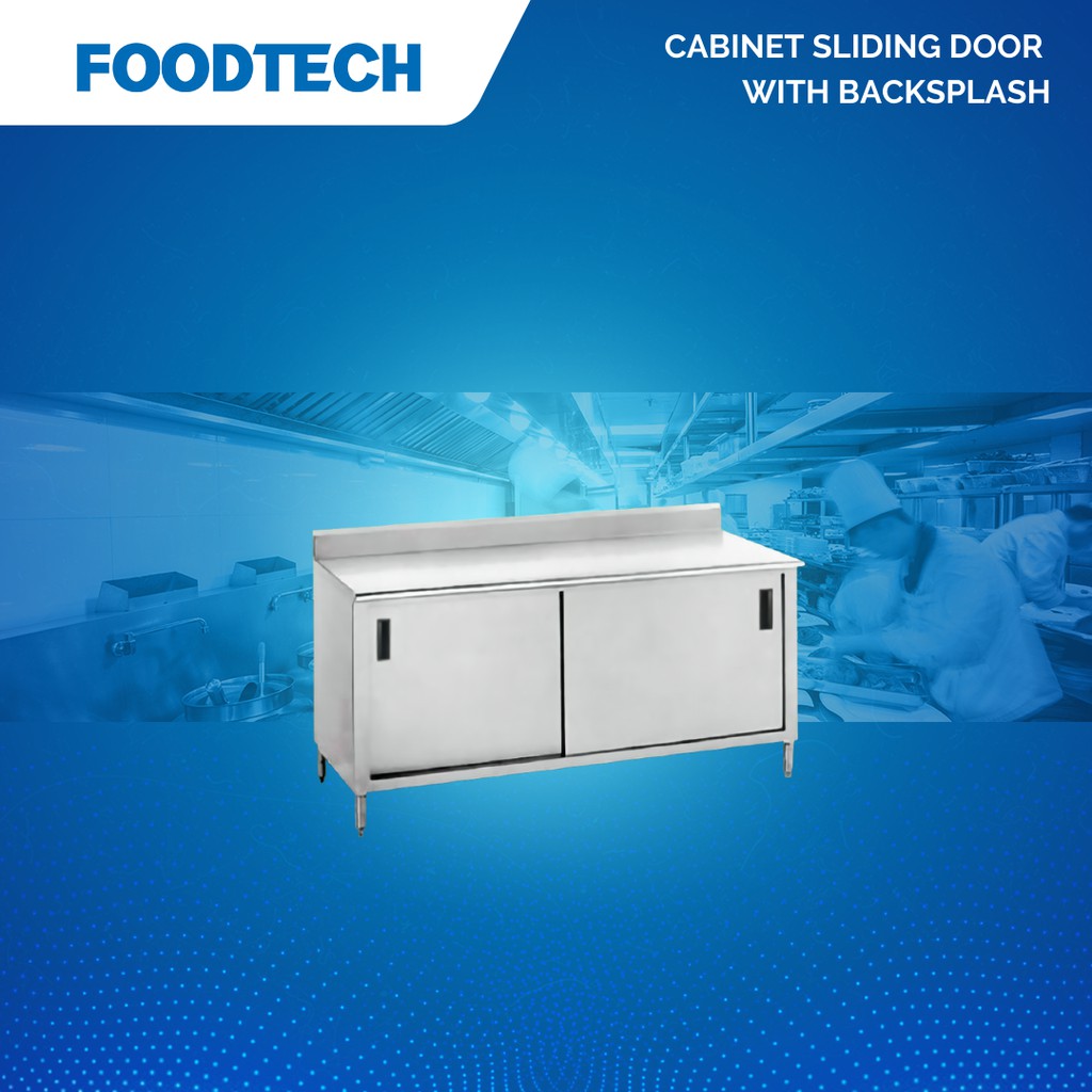 Jual Stainless Steel Sliding Door with back splash