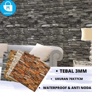 Jual WALLPAPER 3D / WALLPAPER DINDING 3D FOAM / WALLPAPER MOTIF BATA ...