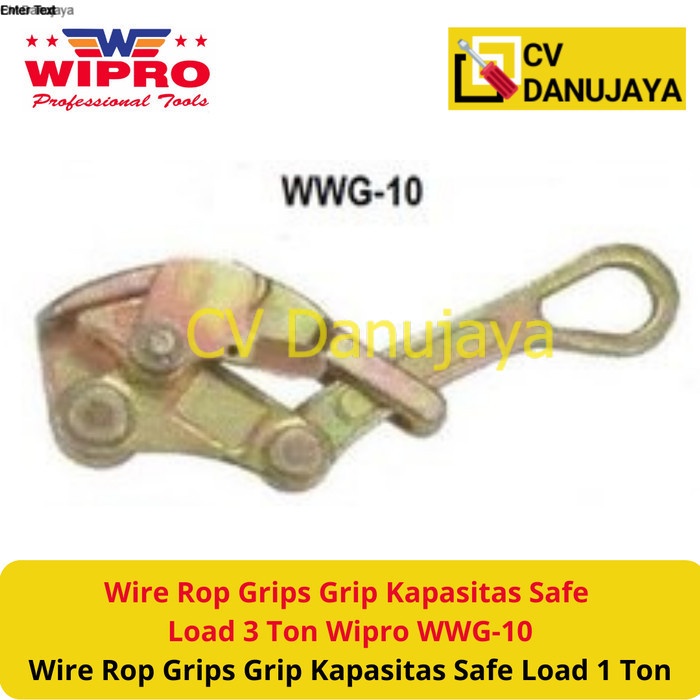 Jual Wire Rop Grips Grip Tarik kabel Kapasitas Safe Load 1 Ton Wipro ...