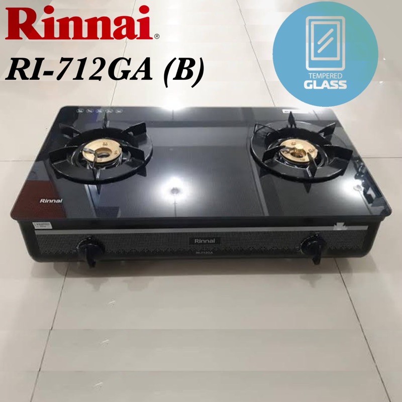 Jual Kompor Gas Rinnai RI-712GA Panel Kaca | Shopee Indonesia