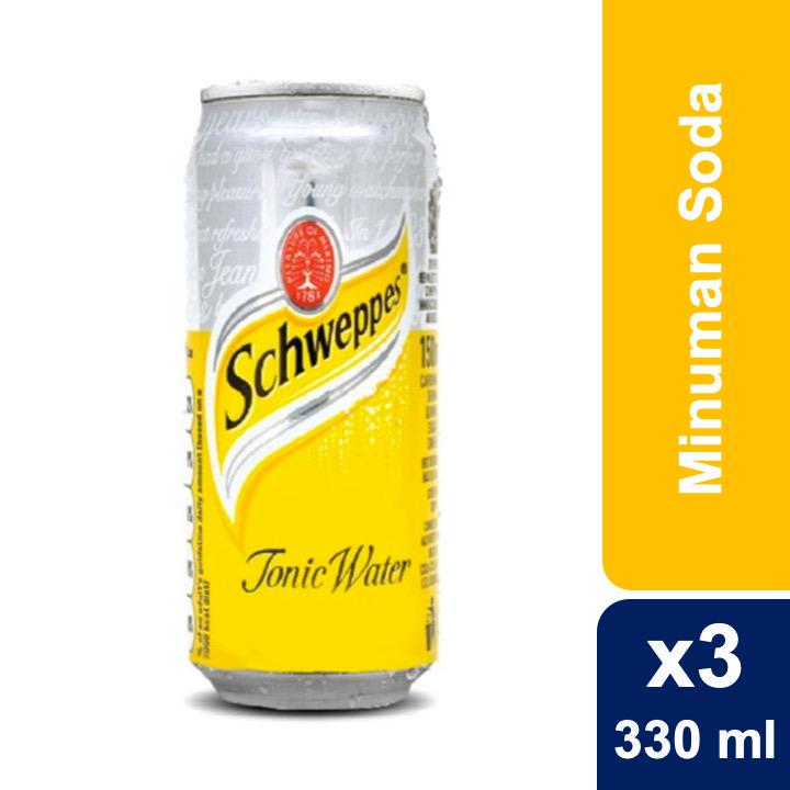 Jual Schweppes Tonic Water Sleek Can 3 X 330mL | Shopee Indonesia