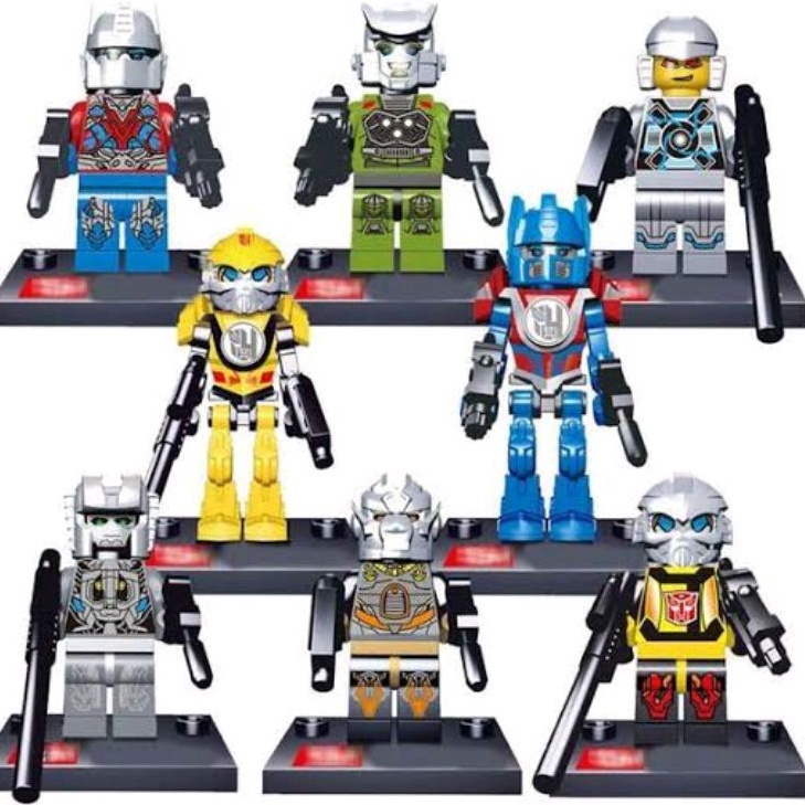 Building Block Mecha Of Steel Mech Megatron Transformer Robot Bricks Toys