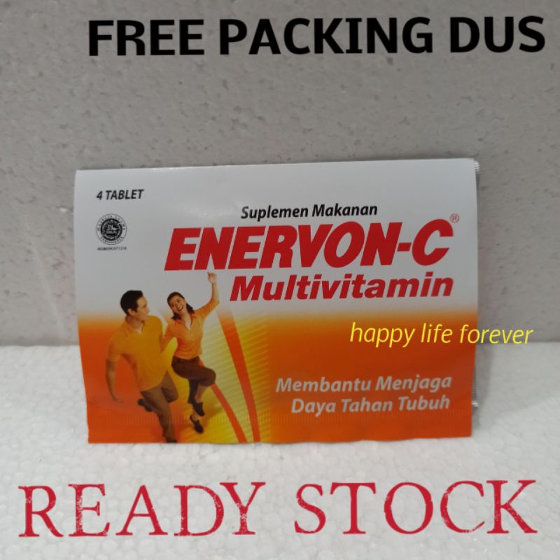 Jual Enervon C Suplemen Makanan Multivitamin 4 Tablet Shopee Indonesia