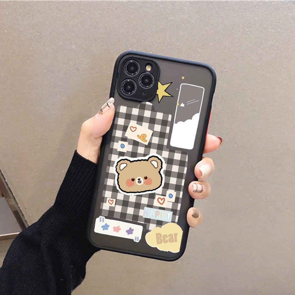 Jual Case Tartan Bear Kitty Roro Jump My Choice Casing Hp IPHONE
