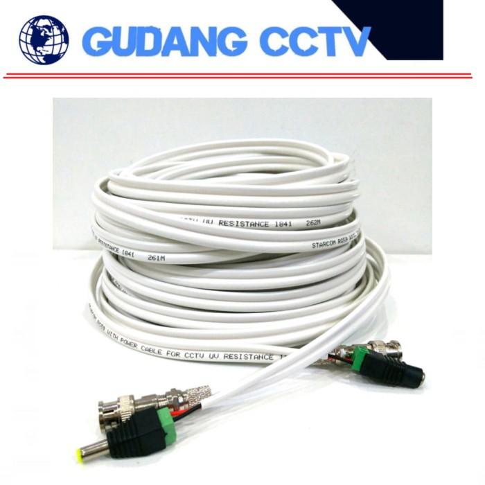 Jual Cctv Cable Kabel Cctv Jadi Rg59 Plus Power 10 Meter Komplit Dengan ...