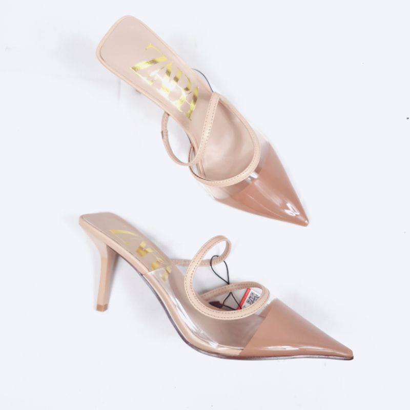 Zara Heels Vinyl Shoes 9788-1 cm