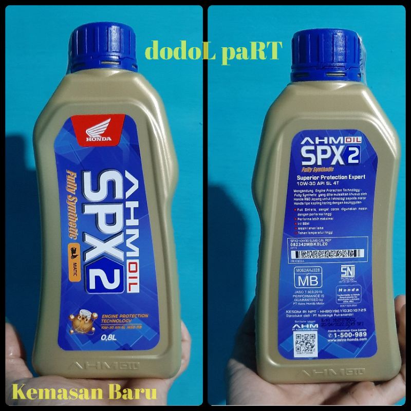 Jual Oli Spx Spx Ahm Oil Ml Fully Synthetic For Matic Honda Original Shopee Indonesia