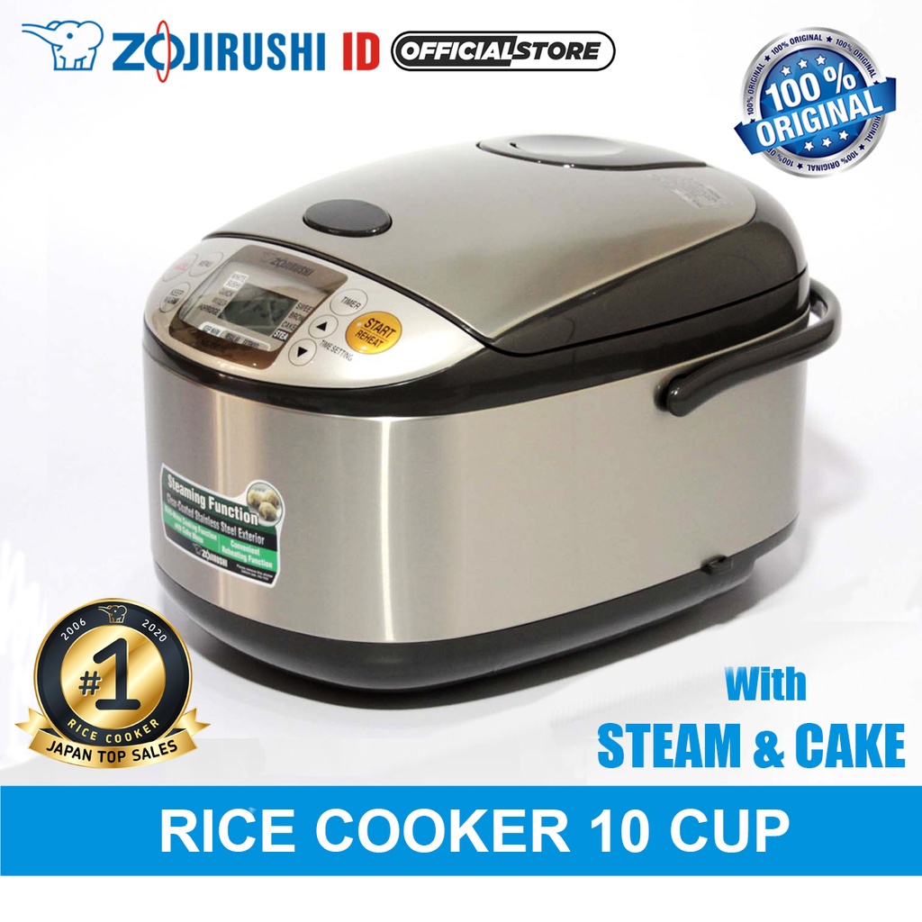 Jual Zojirushi NSTSQ18 XJ Rice Cooker Digital Fuzzy Logic Stainless