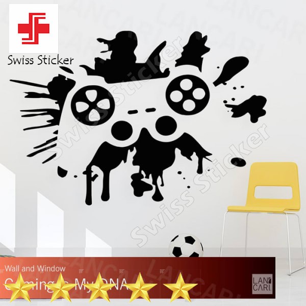 Jual Murah Sticker dinding Kaca Gamer Gamers Cutting Gaming Art Stick ...