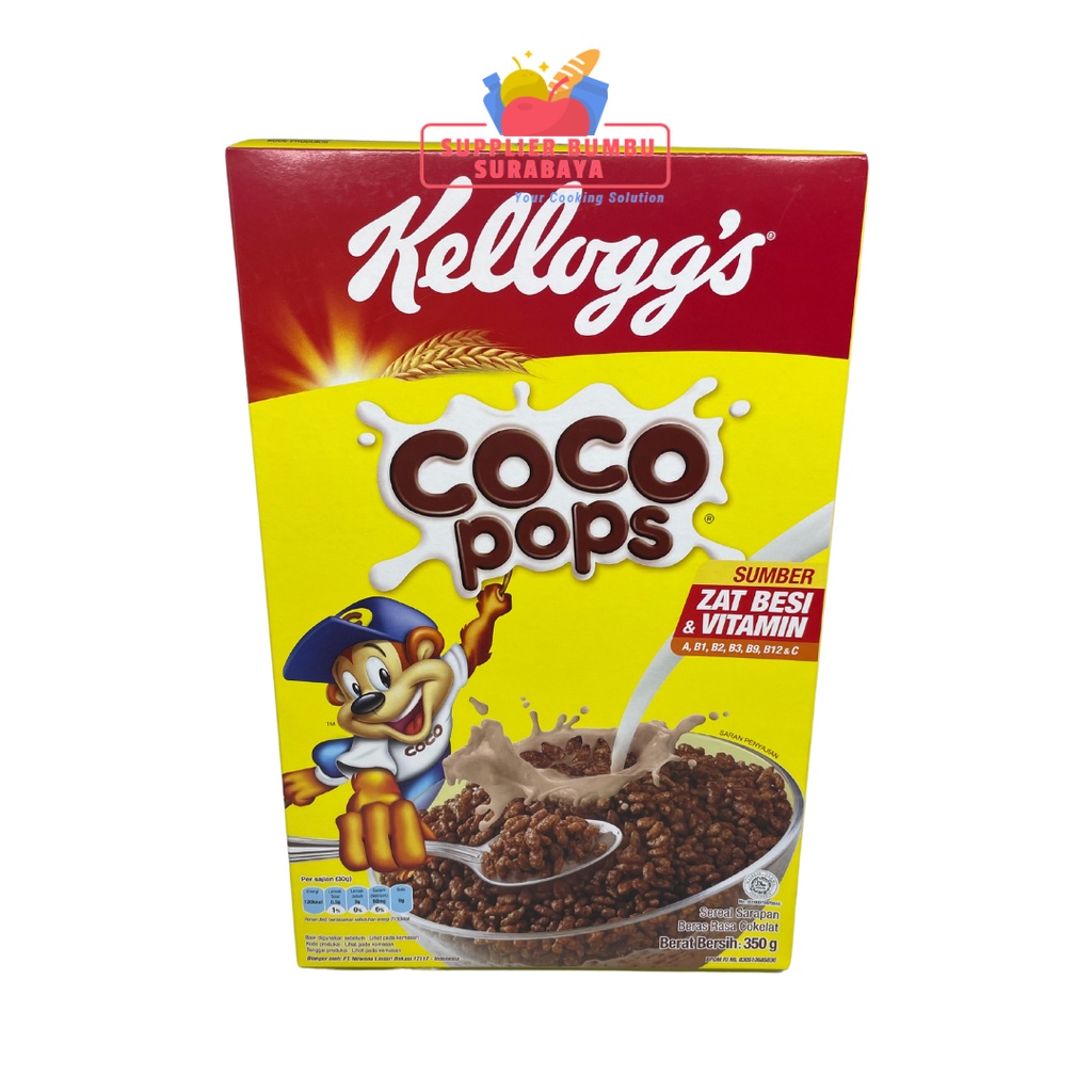 Jual Kellogg's Kelloggs Coco Pops Cereal Sereal Rice Crispy Chocolate ...