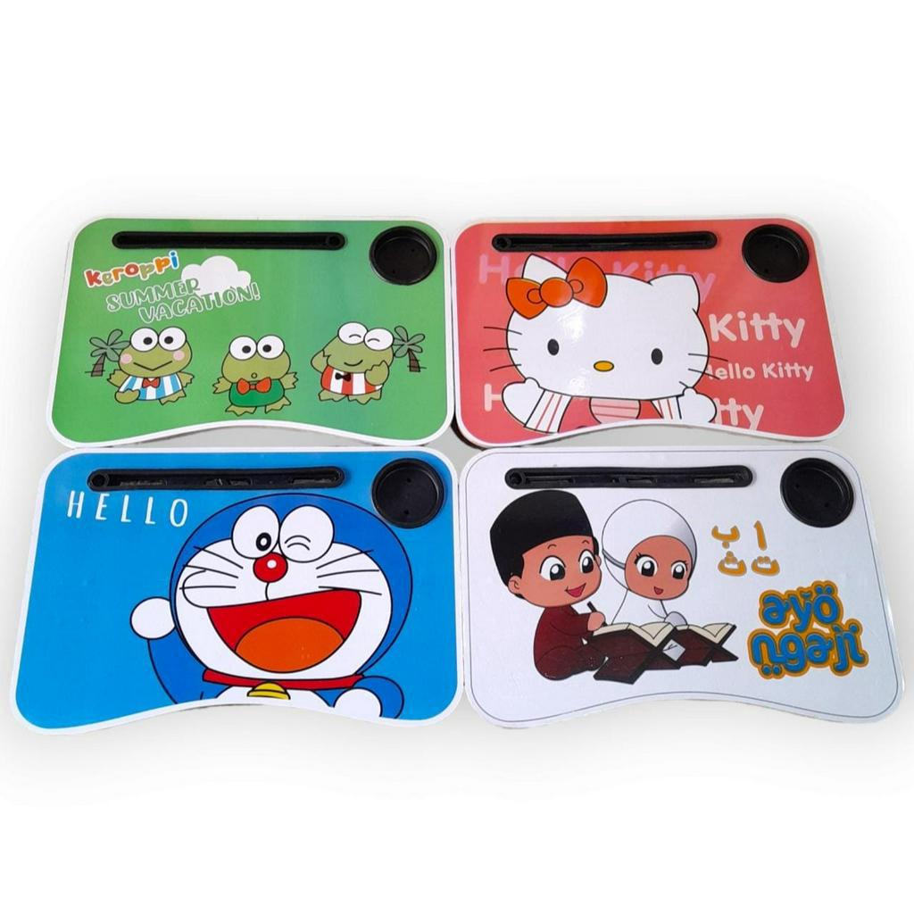 Jual MEJA BELAJAR LIPAT KARAKTER LAPTOP DAN TEMPAT GELAS | Shopee Indonesia