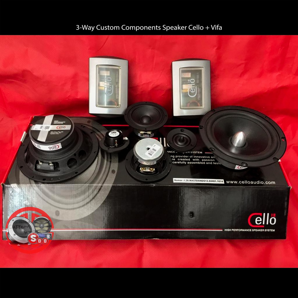 Jual Speaker 3-Way Components Custom Cello Vifa Kualitas Kontes ...