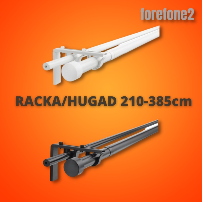 Jual RACKA / HUGAD Batang Gorden Ganda / Double Rel 210-385 cm | Shopee ...