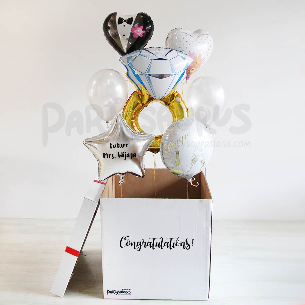 Jual Now and Forever Mega Floatbox Surprise Balon Box | Shopee Indonesia