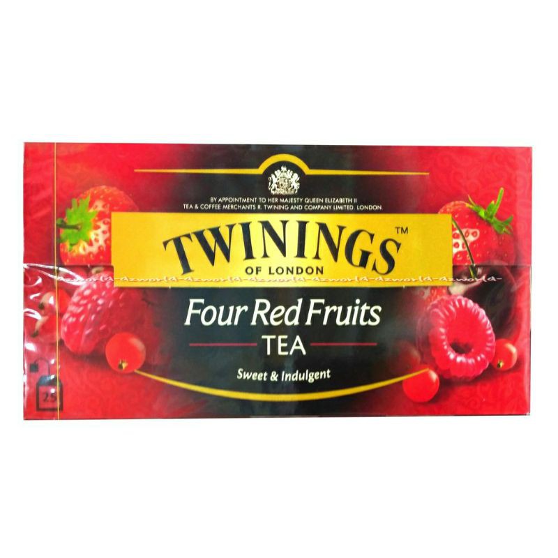 Jual Twinings Of London Four Red Fruits Tea Teh Aroma Buah isi 25bag ...