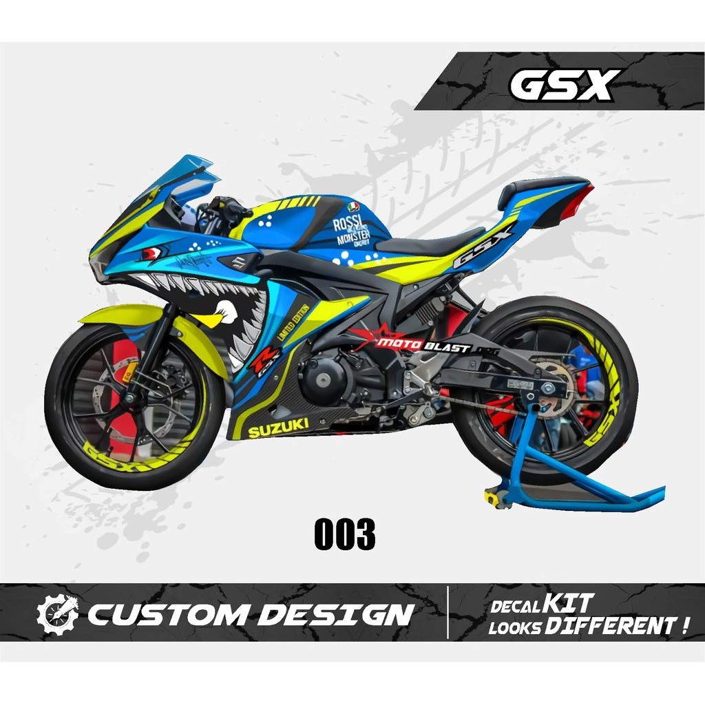 Jual STICKER DECAL MOTOR GSX SHARK FULL BODY PREMIUM QUALITY | Shopee ...