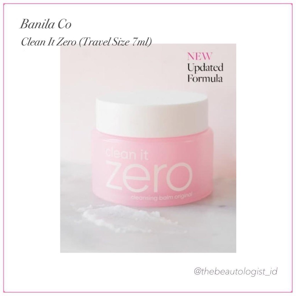 Jual Banila Co Clean It Zero Cleansing Balm Travel Size 7ml Shopee Indonesia 7508