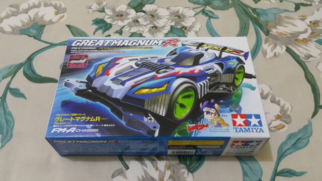 Kit Montaggio Tamiya 19453 Mini 4WD Great Magnum R, Telaio FM-A, Scala 1/32, Per Personalizzazione