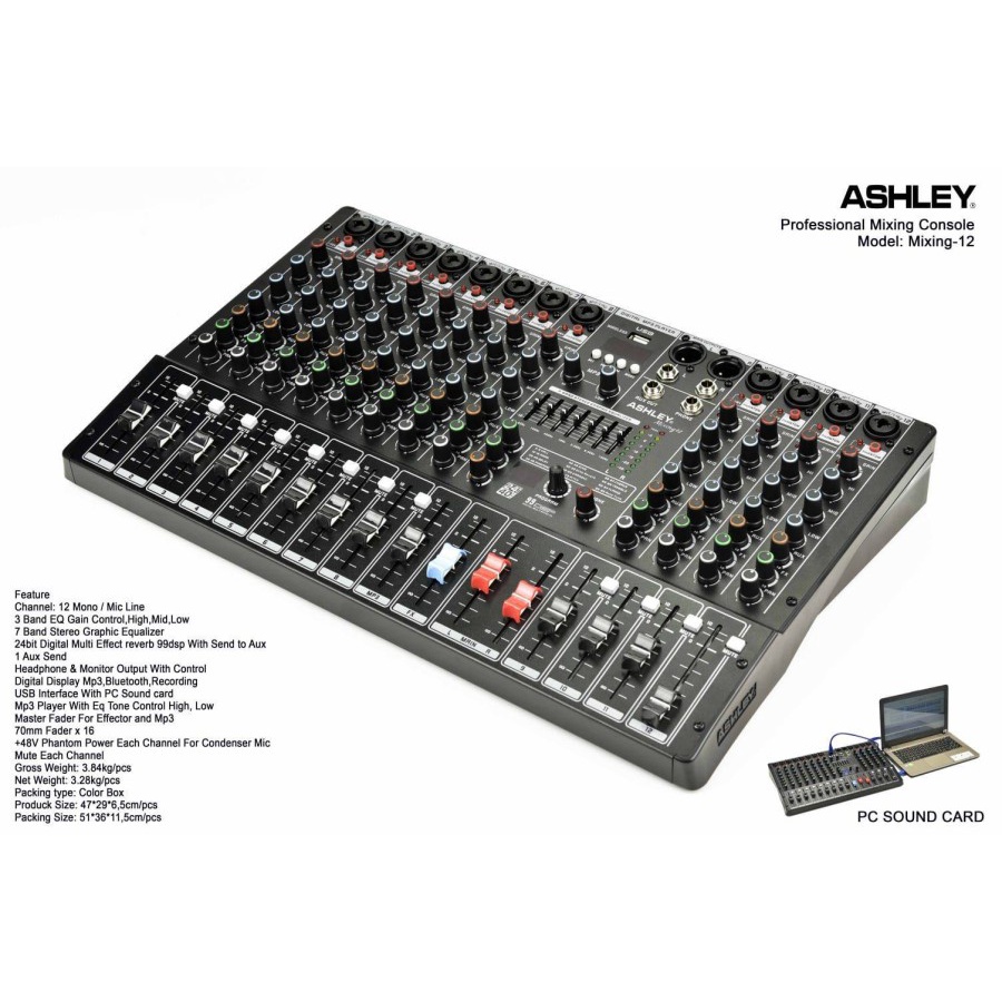 Jual Mixer Ashley Mixing12 Mixing 12 Original | Shopee Indonesia