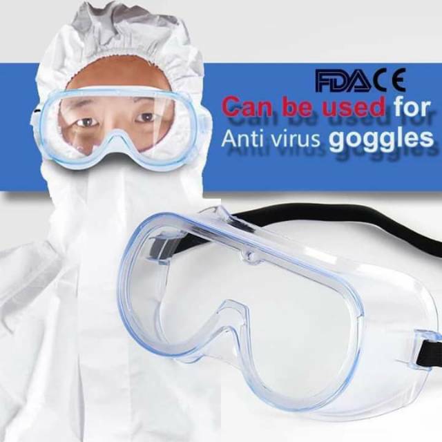 Jual Kaca Mata Safety Google TERMURAH Anti Embun APD Medis | Shopee ...