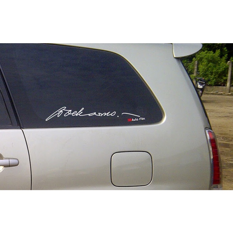 Jual Tanda Tangan Soekarno Presiden RI Bung Karno Sticker Cutting Kaca ...