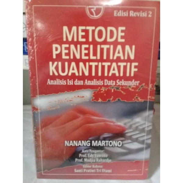 Jual BUKU METODE PENELITIAN KUANTITATIF Analisis Isi Dan Analisis Data ...