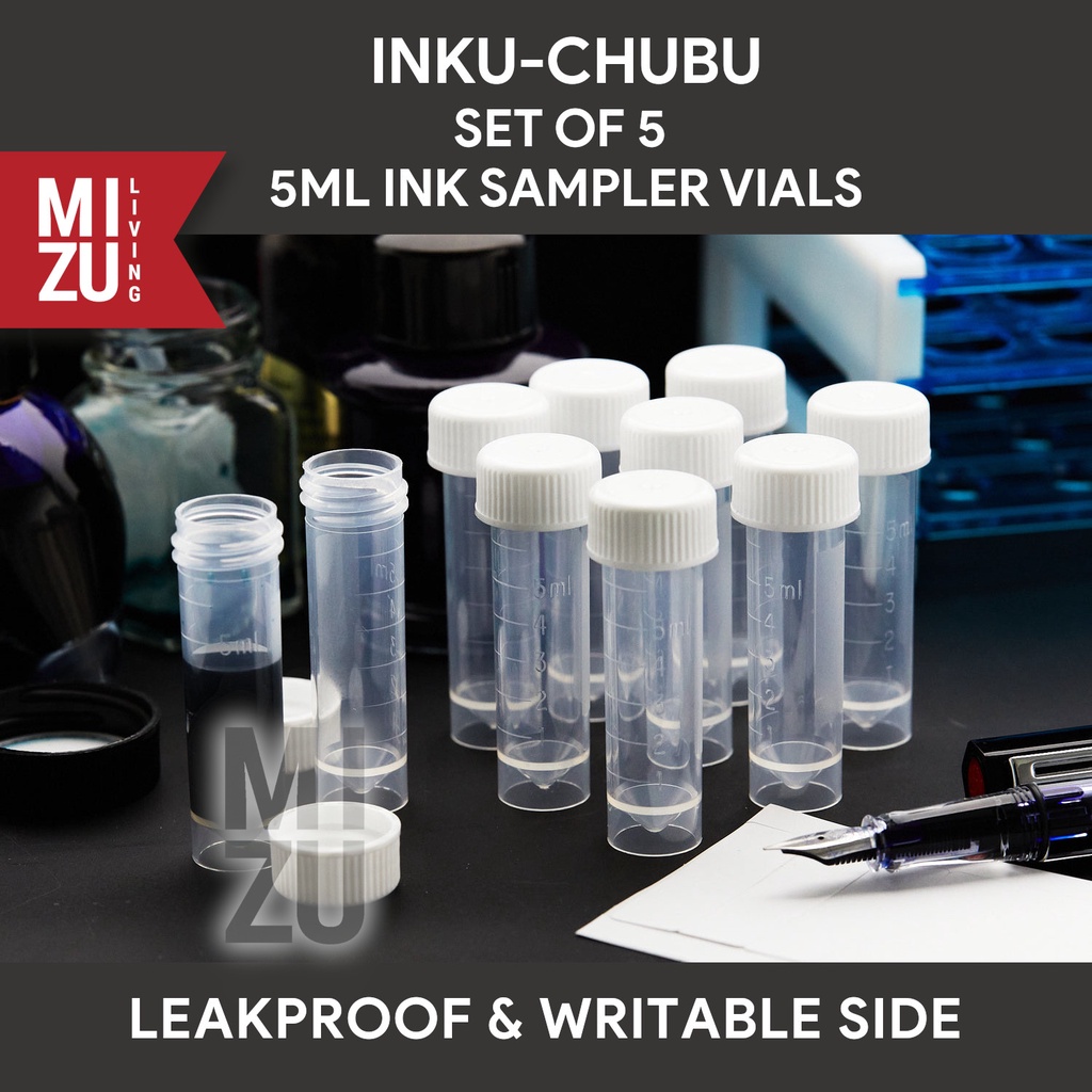 Jual MIZU INKU-CHUBU 5PCS Ink Vial Sampler Tube Tabung Tinta 5ml ...