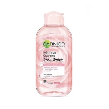 Garnier Micellar Cleansing Water Pink Blue Bipase Oil Vit C Rose Water 400 Ml 125 Ml 50 Ml