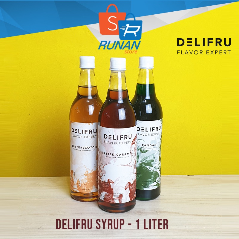 Jual Sirup Delifru L Rasa Butterscotch Salted Caramel Pandan Syrup Ml Shopee Indonesia