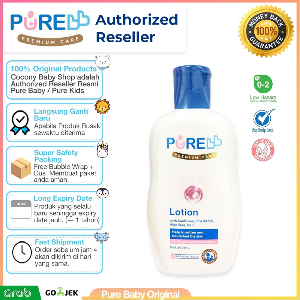 Jual [BPOM] - Pure BB PureBB Lotion 80ml / 200ml - Pure Kids Losion ...
