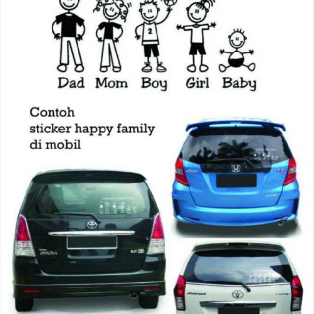 Jual Stiker mobil family karakter | Shopee Indonesia