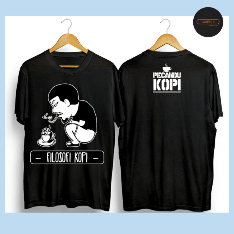 Jual Kaos Oblong Cowok Dewasa Filosofi Kopi All Size Shopee Indonesia