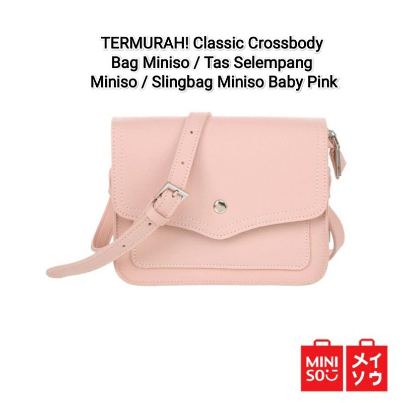 Harga tas outlet miniso sling bag