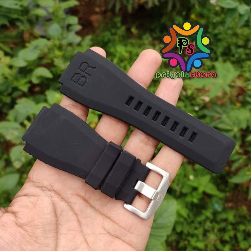 Jual Tali Strap Karet Rubber Silicone For Jam Tangan Bell Ross