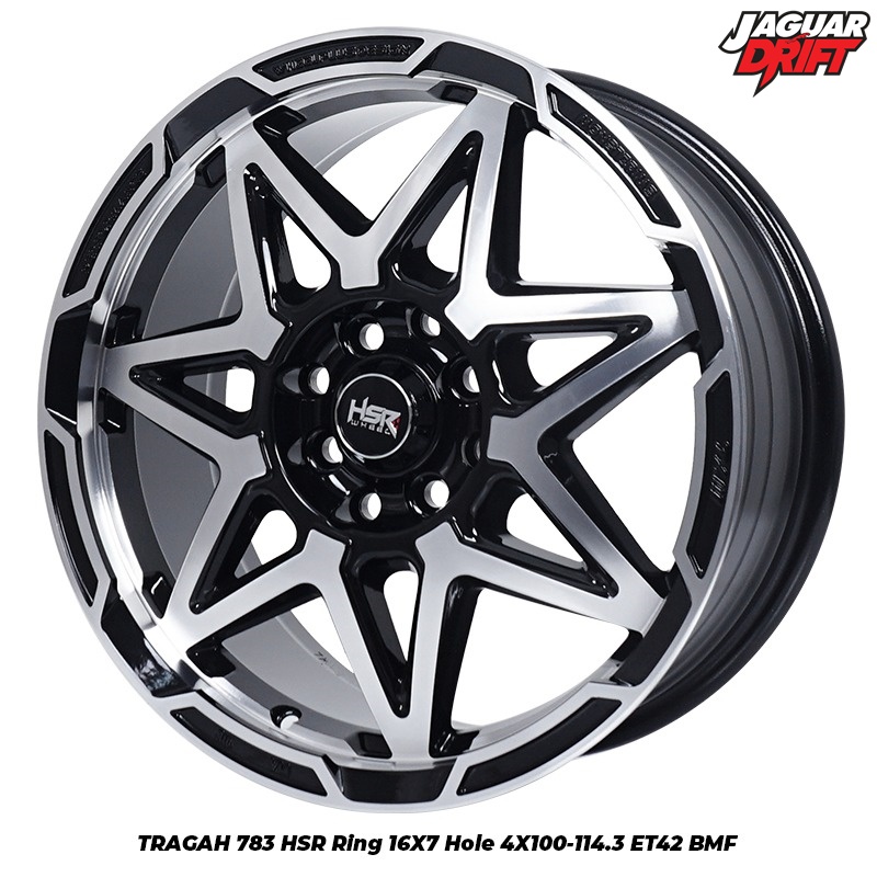 Jual Velg Mobil Ring 16 Hsr Wheel Type Tragah R16 Lebar 7 Buat 8X100 ...