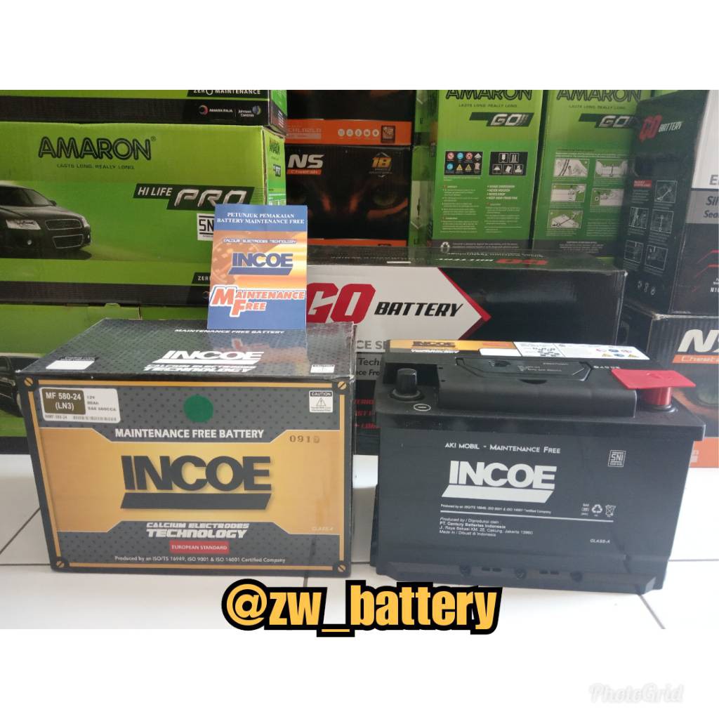 Jual Aki Mobil BMW All Series 58024 INCOE ASTRA MF Aki Kering 12V 80Ah